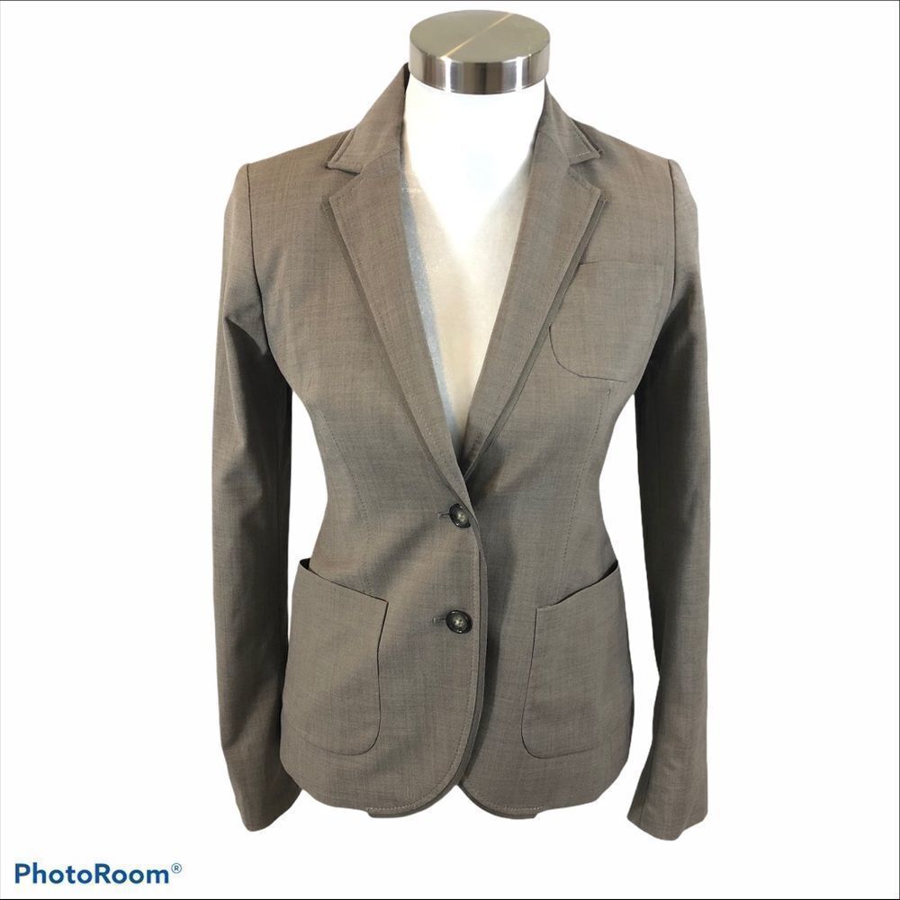 Ladies Banana Republic‎ Stretch Brown Blazer Size 2